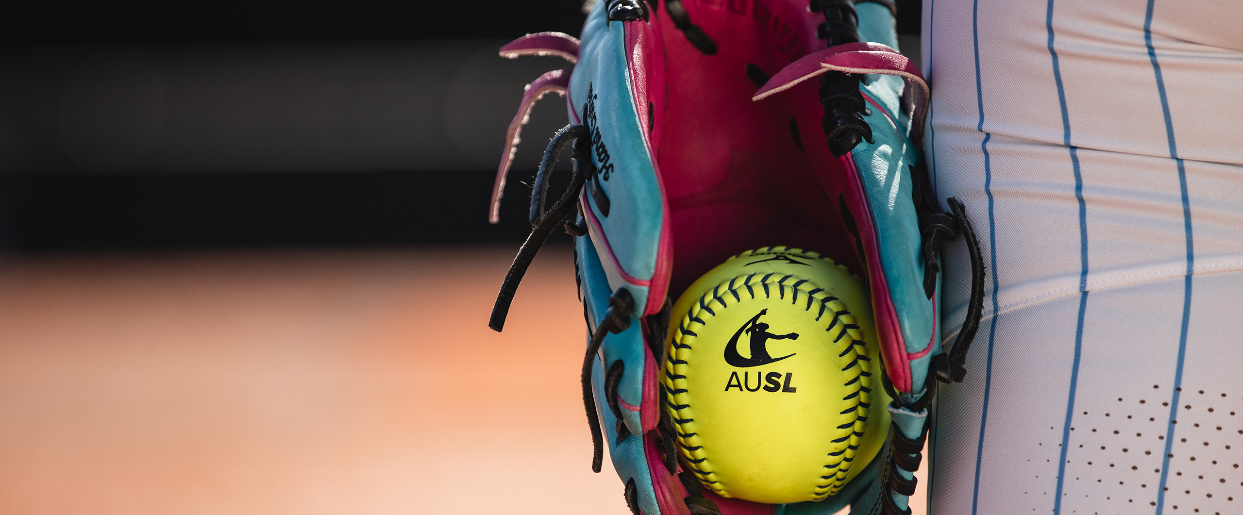 AUSL ball in a glove