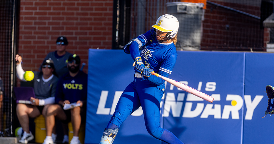 Maya Brady batting for the Oklahoma City Spark during the Opening Series of the 2026 AUSL season.