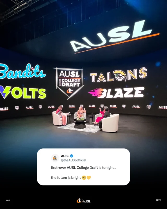 TONIGHT!!! ð¤©

just a couple hours until the 2025 AUSL College Draft on ESPNU ðº