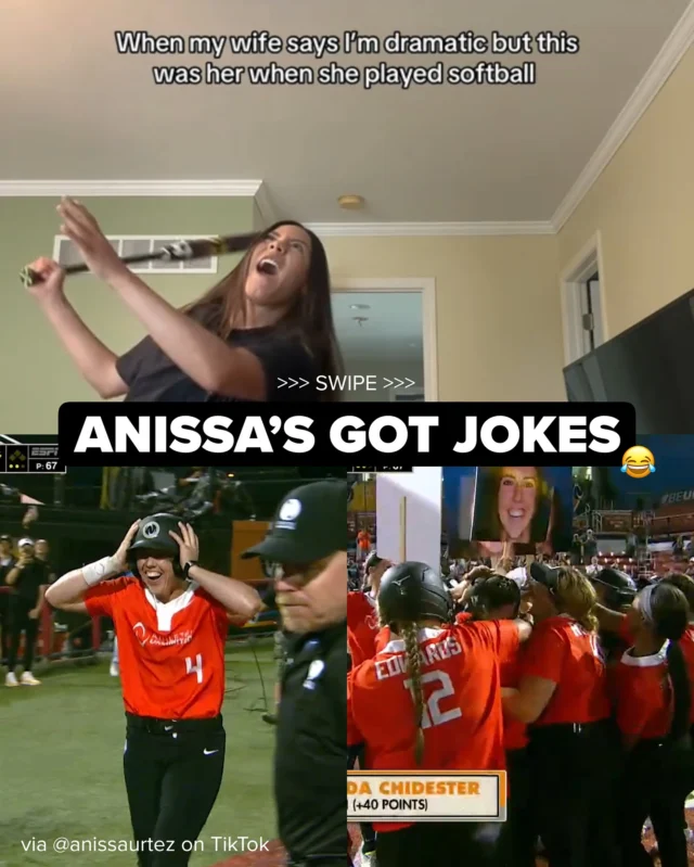 to be fair, your wife is AMANDA CHIDESTER ð¤£

(and yes those are big photos of Chiddy on sticks)

via anissaurtez on TikTok