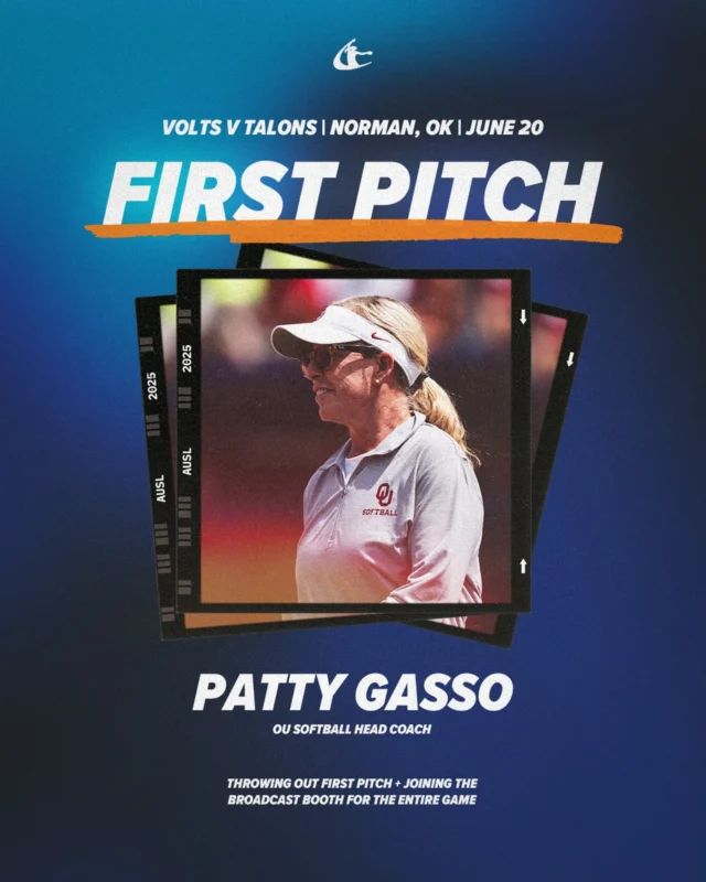 calling all @ou_softball fans! ð£ï¸

Patty Gasso is joining us tomorrow at Loveâs Field for a first pitch AND will be in the broadcast booth all game long ðï¸ 

get your tickets at theausl.com/oklahoma ðï¸