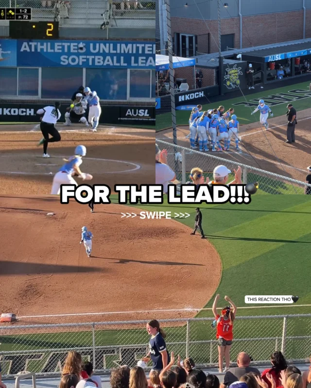 a 3-run bomb for the lead and the cutest reaction from this fan ð¥¹

Bandits take a 3-1 lead in the 6th!! 

ðº ESPN2