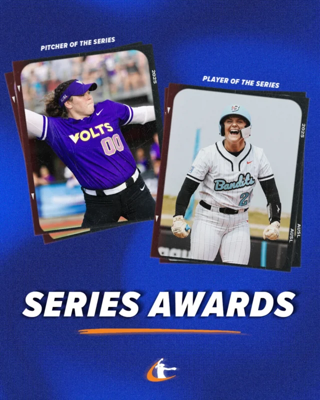 these two were DOMINANT ð¤

Pitcher of the Series: Rachel Garcia
Player of the Series: Erin Coffel

theyâre both back in action today starting at 6pm CT!