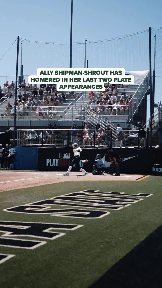 two at bats? two homers.

typical day in the office for Ally Shipman-Shrout ð¦