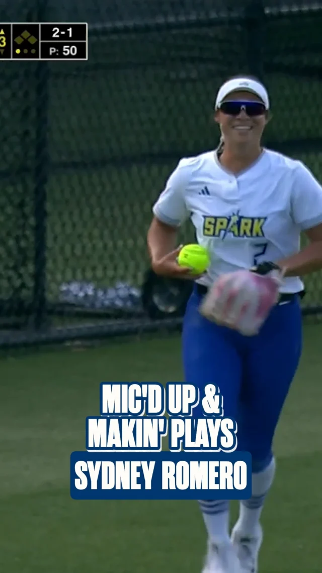 makin' plays while mic'd up
Sydney Romero making it look tooooo easy ð®âð¨