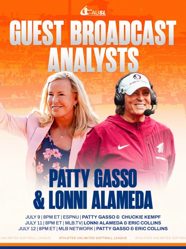 some new faces in the booth this week ðï¸ð¤©
Oklahomaâs Patty Gasso and FSUâs Lonni Alameda join as guest broadcast analysts!
