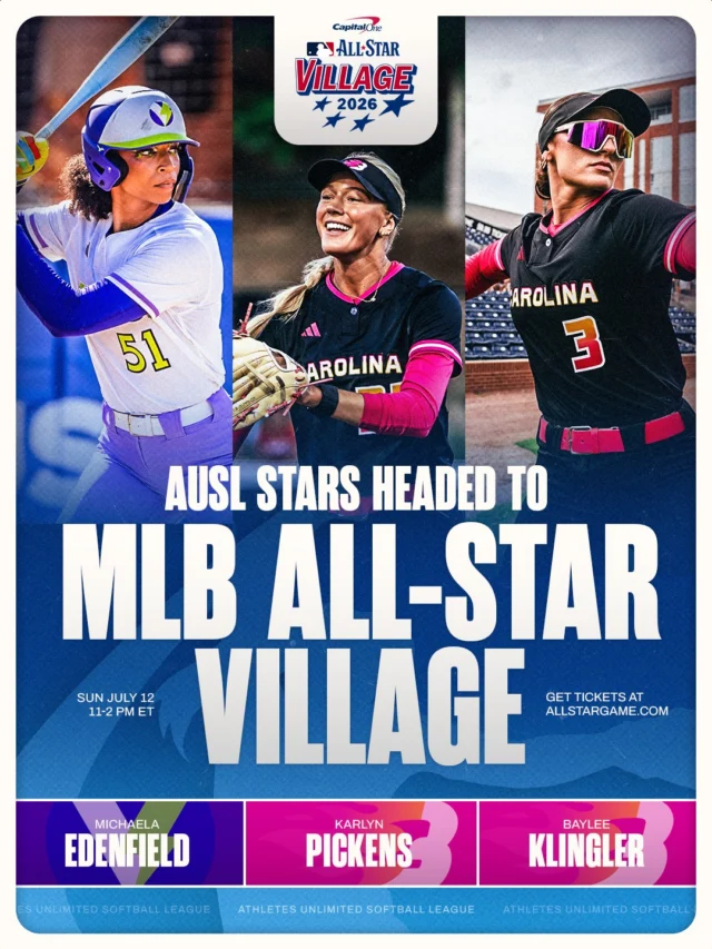 Get your tickets to Capital One All-Star Village to meet and play with your favorite AUSL stars!
AUSL athletes will be at the Deer Park Diamond from 11am-2pm on Sunday, July 12th. Tickets are available at allstargame.com! ðï¸