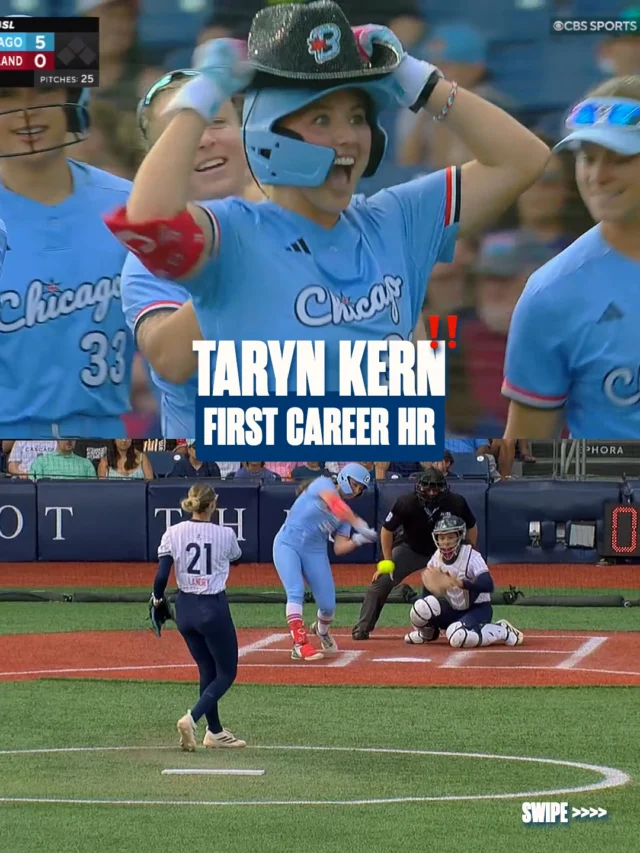 TARYN KERN â¼ï¸

Kernâs first career HR extends the lead!