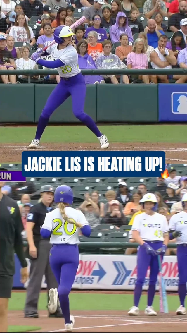 JACKIE LIS!!!! ð£
the rookie blasts her first pro homer to extend the Volts lead!