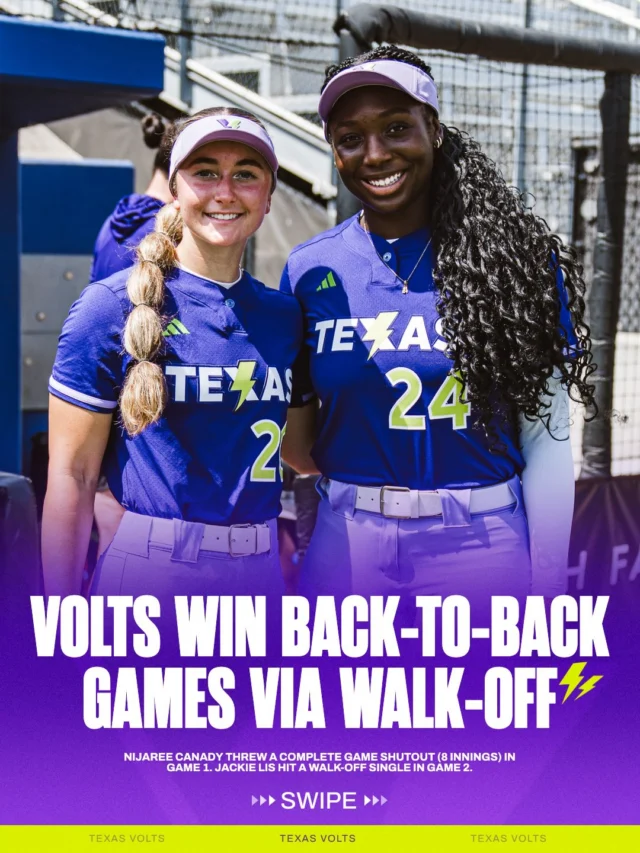 the Volts are playing for each other ð

former Red Raiders, Jackie Lis and NiJaree Canady have came up clutch this series ð