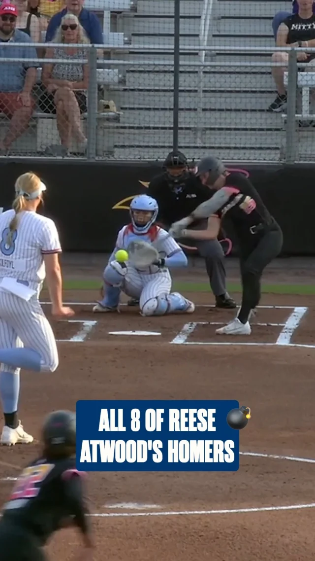 Reese Atwood joins Sydney Romero, Maya Brady, Megan Grant and Sami Williams atop the home run leaderboard with her 8th blast of the season ð£
