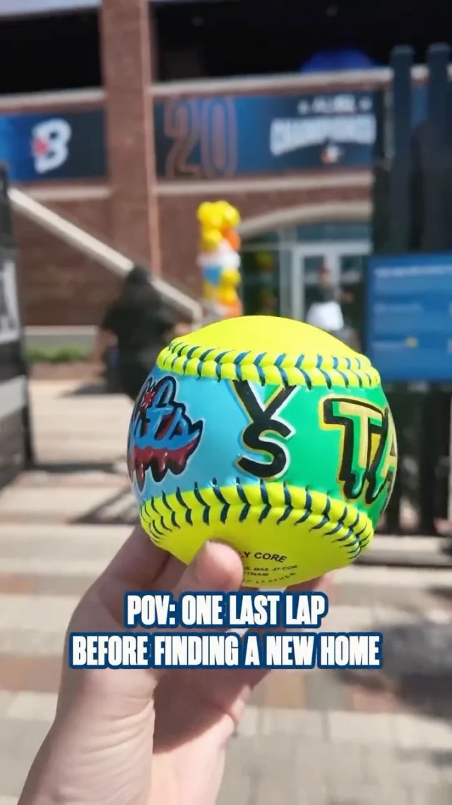 showing our custom AUSL Championship ball around Davis Diamond one last time before we ship it off to the winner ð¥¹

if you want to win this ball, head over to the AUSL Facebook to enter!