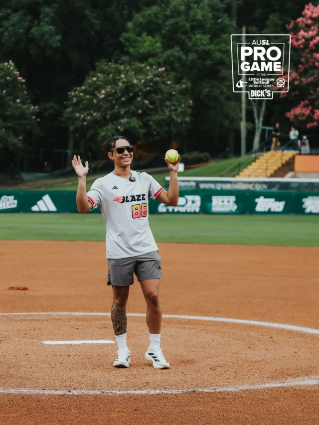 Just a little first pitch magic at @littleleague â¨