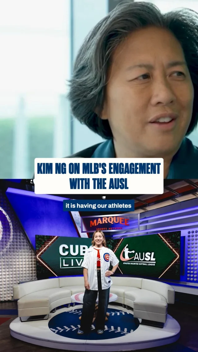 AUSL ð¤ MLB 

Commissioner, Kim Ng talked about the groundbreaking partnership on @realjanewallstreet!