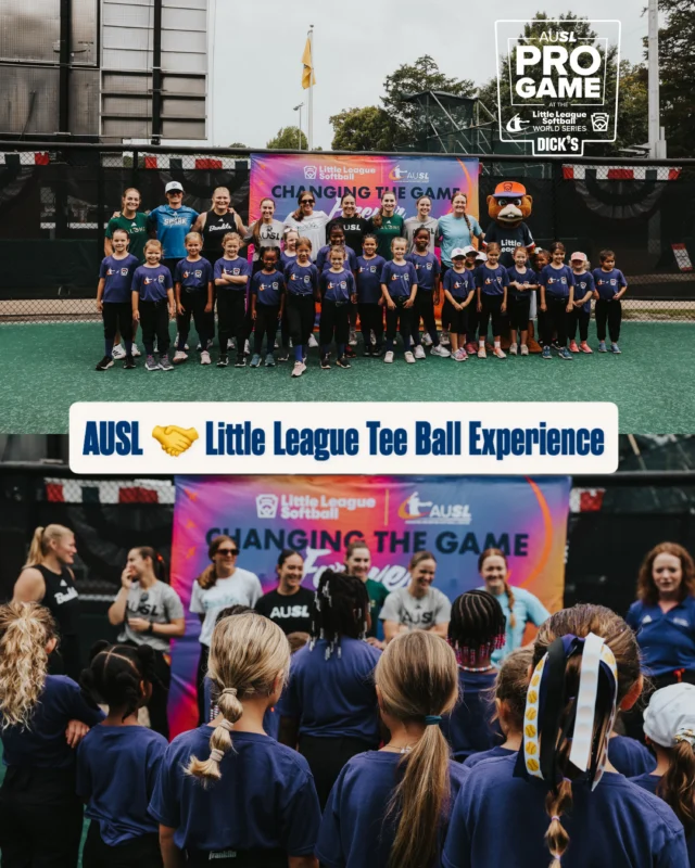 This morning we had the opportunity to participate in the first ever Tee Ball Experience at the Little League World Series ð¥â¨

A time to teach, give back, and celebrate the joy softball brings us at all ages ð«¶