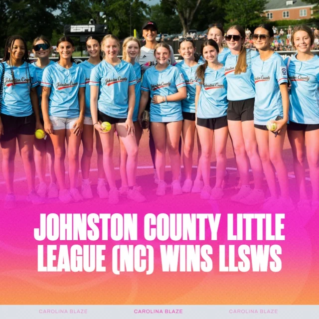 Congratulations to Johnston County Little League for bringing a @littleleague Softball World Series Championship to North Carolina!