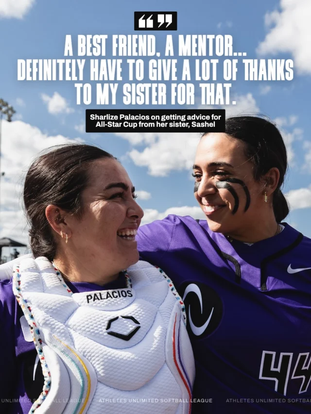 passing down knowledge ð§  

Sharlize Palacios hits a home run worth 60 points (+40 for the homer and +20 for inning wins) and takes over the top spot on the leaderboard early on!