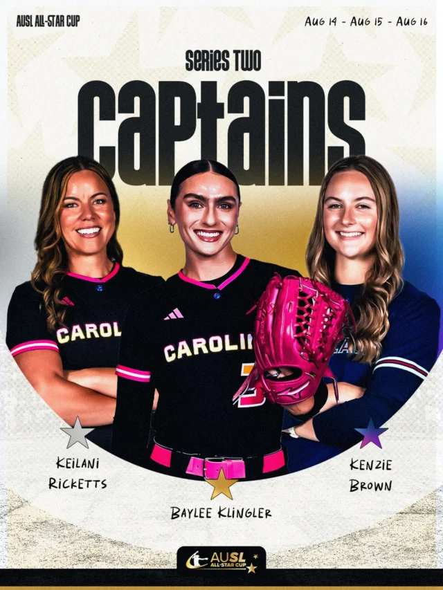the AUSL All-Star Cup Series 2 Captains ð 

Team Klingler will be in black and gold ð¤ð
Team Brown will be in colorful uniforms ðð
Team Ricketts will be in light uniforms ð¤ð¤