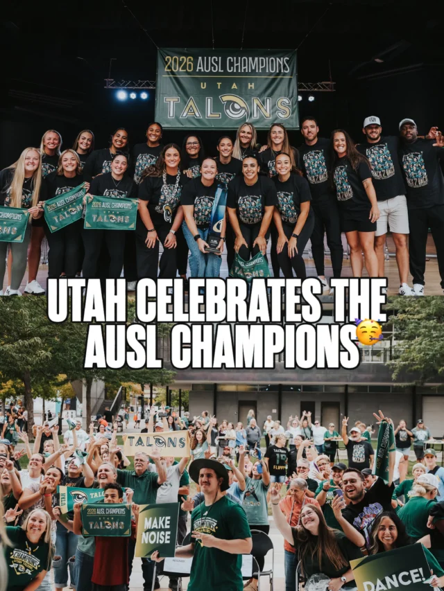 Talonsâ fans flocked to the Gallivan Center in Salt Lake City to celebrate the 2x AUSL Champs on Wednesday ð