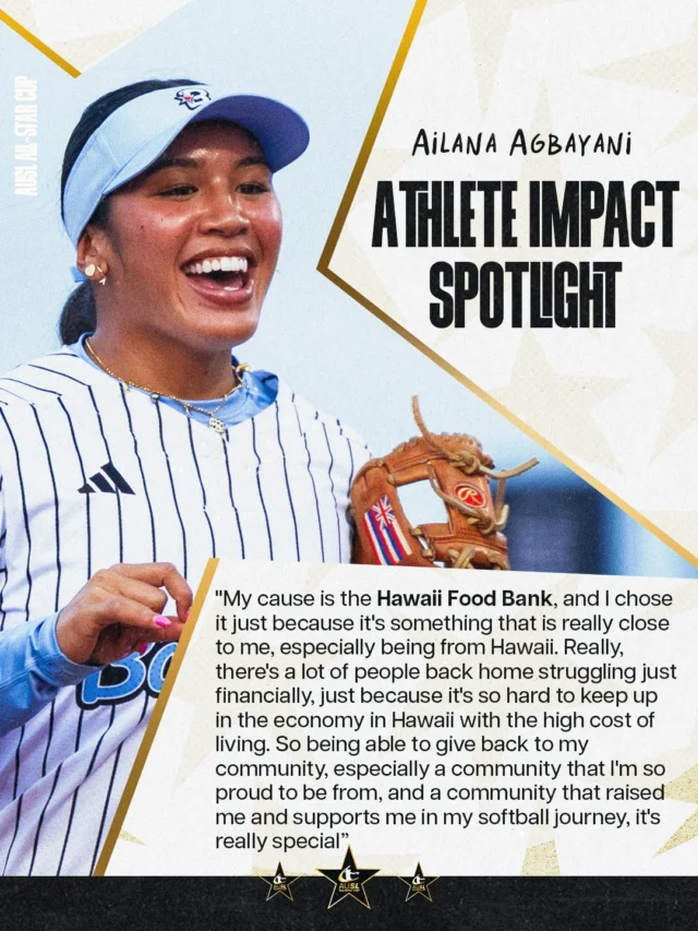 Each week during this All-Star Cup we will feature an athlete and their chosen cause to spotlight. One of this weekâs Athlete Impact Spotlight is Ailana Agbayani, who gives back through the Hawaii Food Bank.
At the conclusion of the All-Star Cup, Athletes Unlimited, powered by Give Lively and the Give Lively Foundation, will make a grant equal to 100% of each competitorâs win bonus to the organization of their choice through our Causes program.