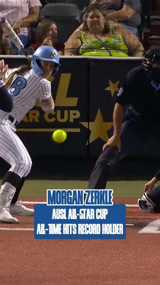 Zerkle doing Zerkle things ðð

ICYMI: Morgan Zerkle set the AUSL All-Star Cup all-time hits record last night, surpassing Victoria Hayward with 92 career hits!