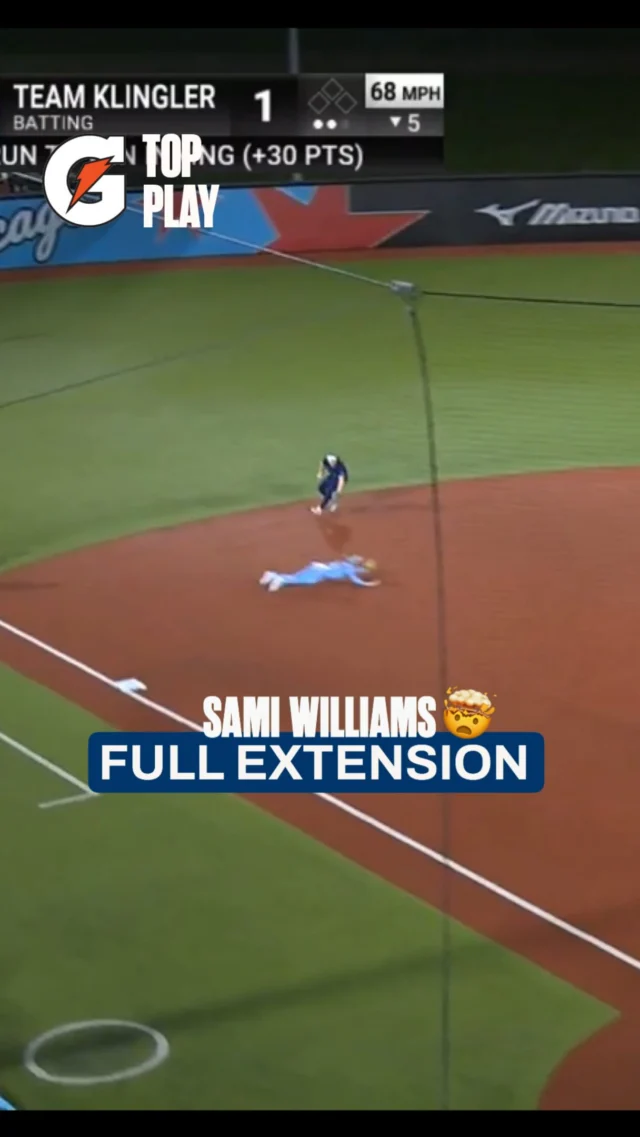 SAMI WILLIAMS "HOW DO YOU DO" ð¤¯

a full extension diving play for an out at first deserves the @Gatorade Top Play
