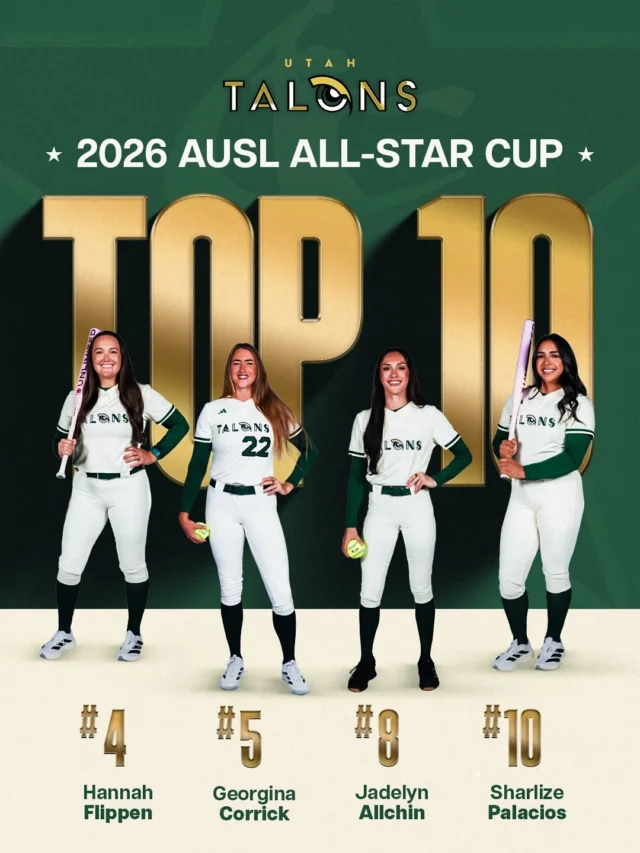 the Talons led the way with FOUR players in the Top-10 of the AUSL All-Star Cup ð
the Cascade and Bandits each had two a piece followed by the Volts and Blaze with one athlete in the Top-10!