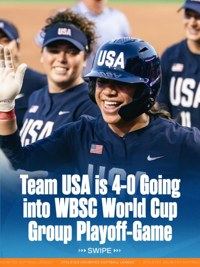 USA Softball defeated China last night to remain undefeated and capture the #1 seed in WBSC World Cup Group C ð¦ 

the playoff-game is a rematch set against China this afternoon at 2pm ET!