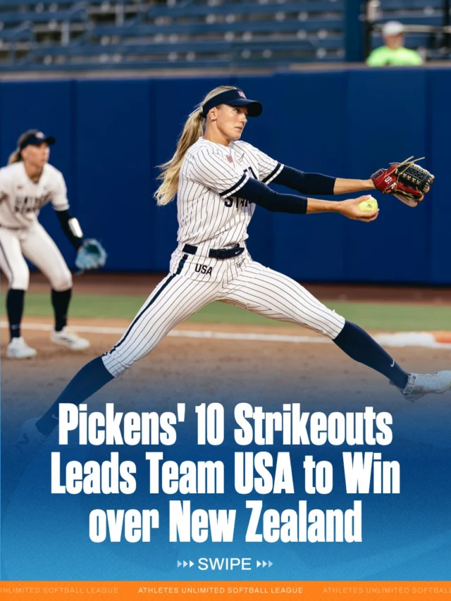 USA put up 9 runs on 15 hits while Karlyn Pickens dominated in the circle against New Zealand ð
they are back in action tonight at 8pm ET against China!