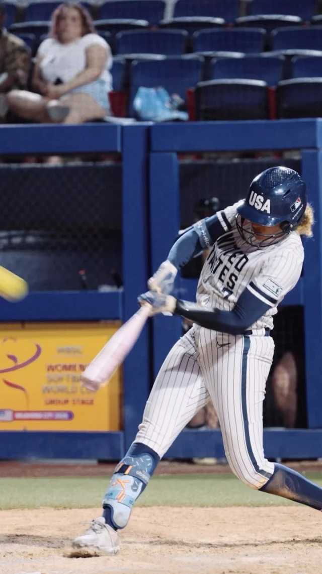 this sounds like a broken record, BUT, Maya Brady went yard again for Team USA ðºð¸