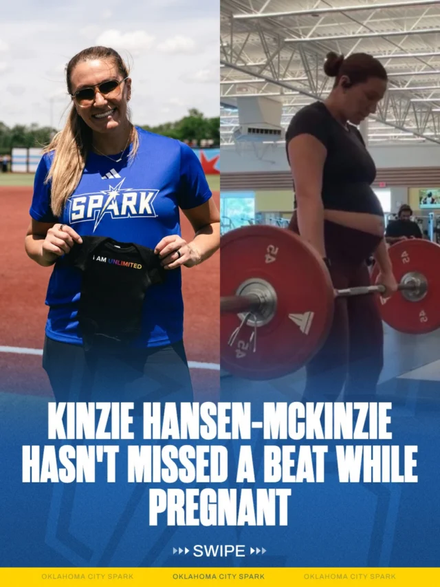 ABSOLUTELY INCREDIBLE ð 

Kinzie Hansen-McKinzie has re-signed with the OKC Spark for the 2027 season. we canât wait to see her back on the field with her son in the stands ð¥¹ð