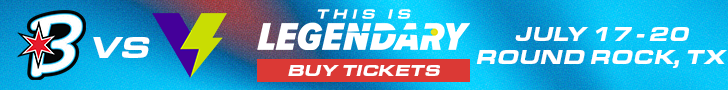 Bandits vs. Volts in Round Rock, Texas, Ticket Banner