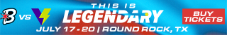 Bandits vs. Volts in Round Rock, Texas, Ticket Banner