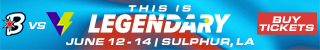 Bandits vs. Volts in Sulphur, LA, Ticket Banner