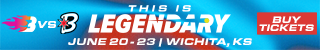 Blaze vs. Bandits in Wichita, KS, Ticket Banner