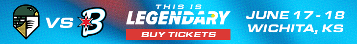 Talons vs. Bandits in Wichita, Kansas ticket banner