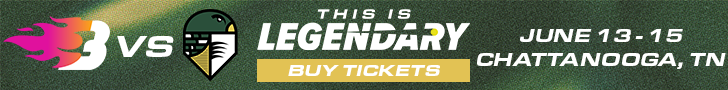 Blaze vs. Talons at Chattanooga Ticket Banner