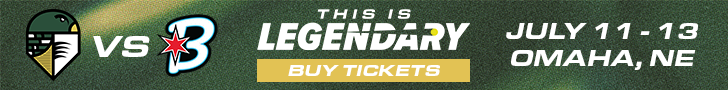 Talons vs. Blaze in Omaha, NE ticket banner