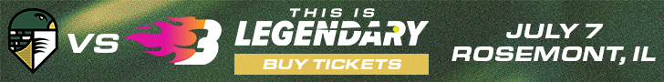 Talons vs Blaze in Rosemont, Illinois Ticket Banner
