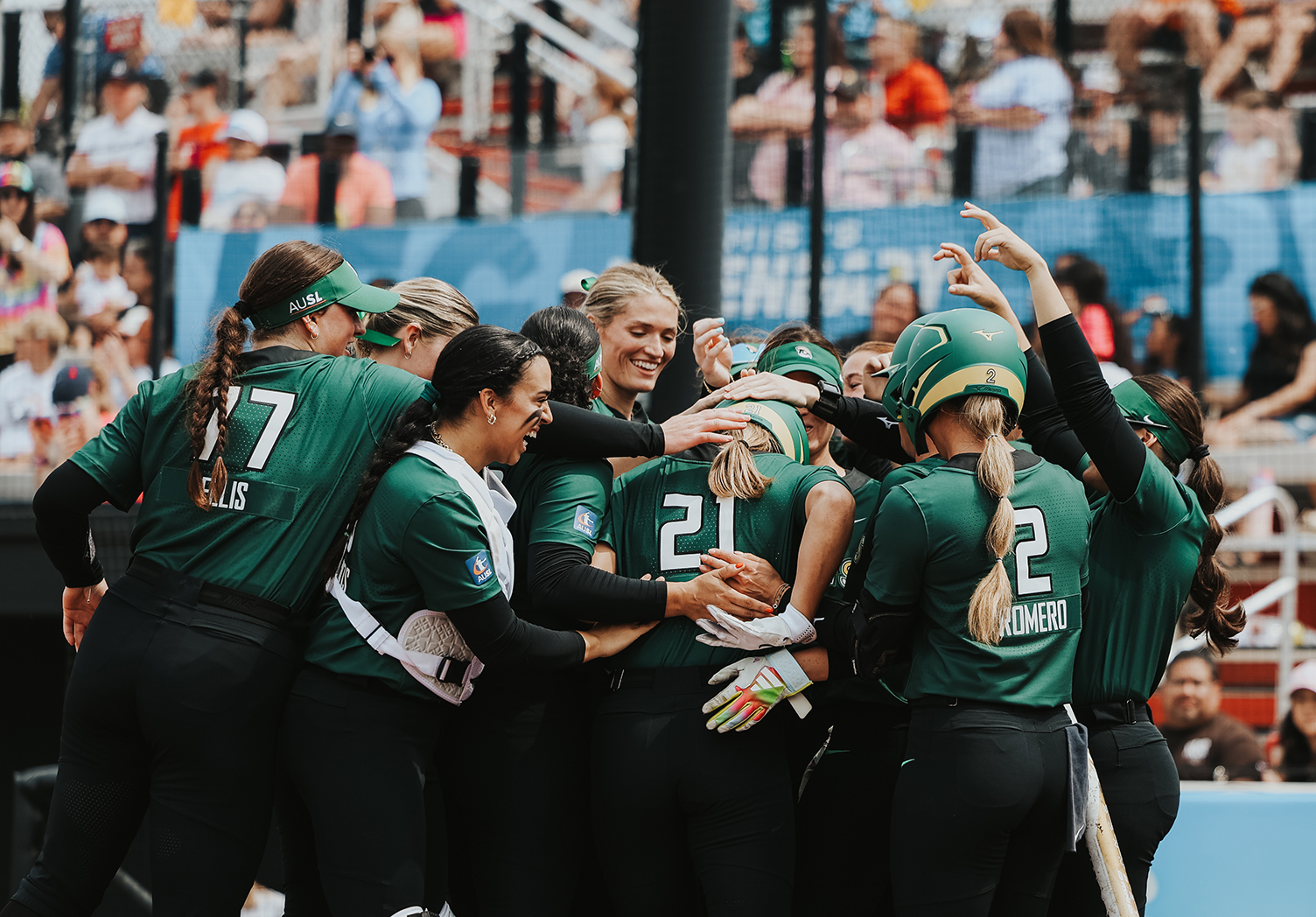 Talons celebrate a home run