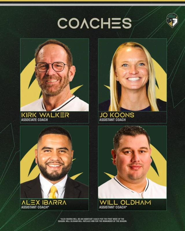 We have finalized our inaugural coaching staff with the addition of these four coaches: Kirk Walker, Jo Koons, Alex Ibarra, and Will Oldham.

Welcome to the nest ð¦