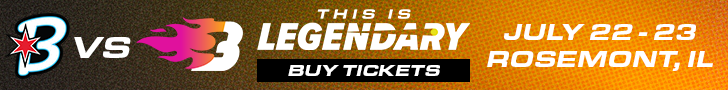 Bandits vs. Blaze in Rosemont, Illinois ticket banner