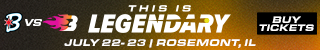 Bandits vs. Blaze in Rosemont, Illinois ticket banner