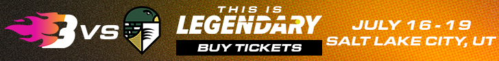 Blaze vs. Talons in Salt Lake City, Utah ticket banner