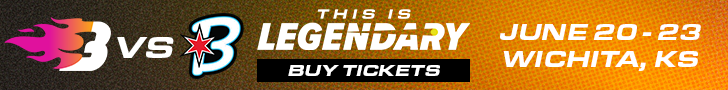 Blaze vs. Bandits in Wichita, KS ticket banner