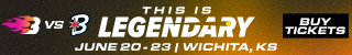Blaze vs. Bandits in Wichita, KS ticket banner