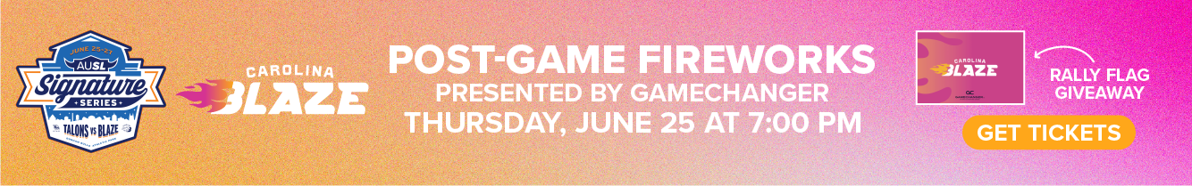 Post-Game Fireworks Banner Ad