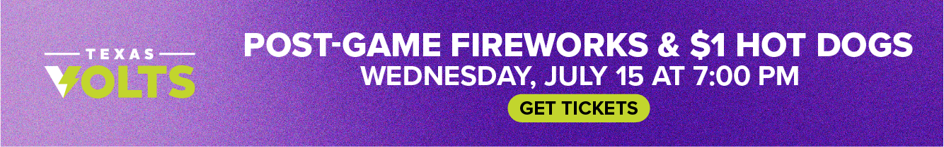 Post-Game Fireworks & $1 Hot Dogs Banner Ad