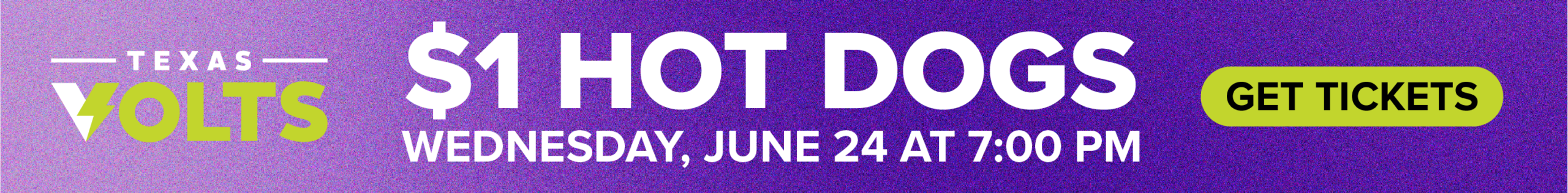 $1 Hot Dogs Banner Ad