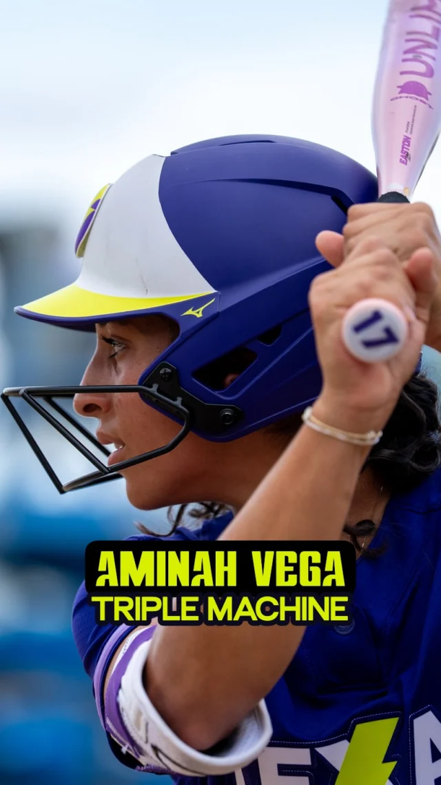 Another day, another triple from @aminah.vega ð¤ð¤ð¤